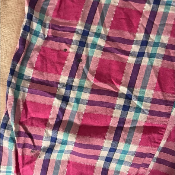 Victoria's Secret Plaid Bottoms in Pink and Blue - Picture 5 of 7